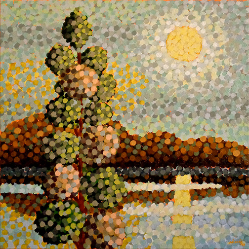 Minas Konsolas painting: Topiary Moon