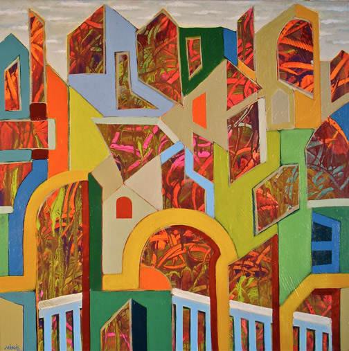 Minas Konsolas painting: Dream City (Variation 6)