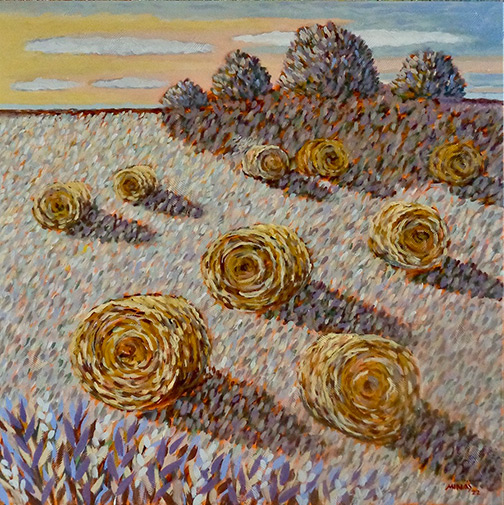 Minas Konsolas painting:  Bales