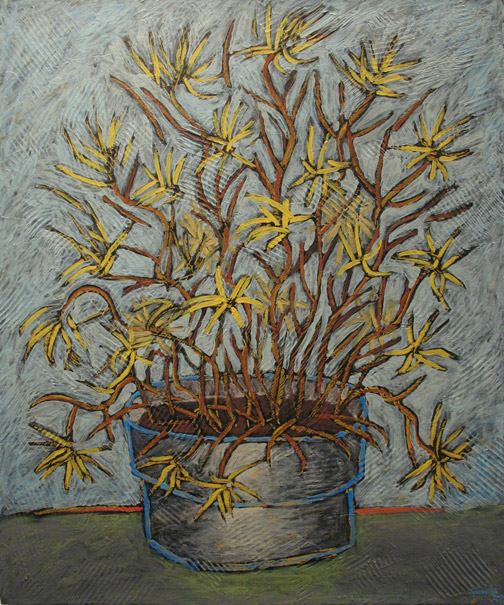 Minas Konsolas painting: Flowers in a Pot (V2) 