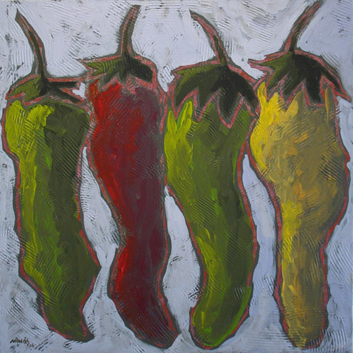 Minas Konsolas painting: Pimientos