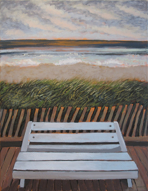 Minas Konsolas painting: Rehobeth Bench