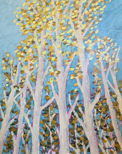 Minas Konsolas painting: Autumn Confetti