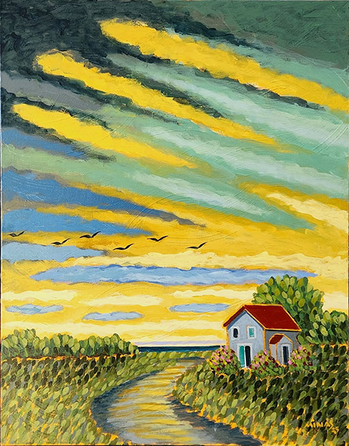 Minas Konsolas painting: Karmic Touch
