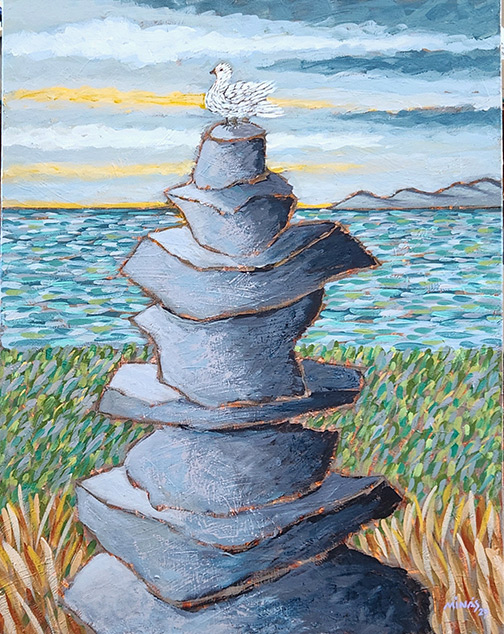 Minas Konsolas painting: Peace Cairn