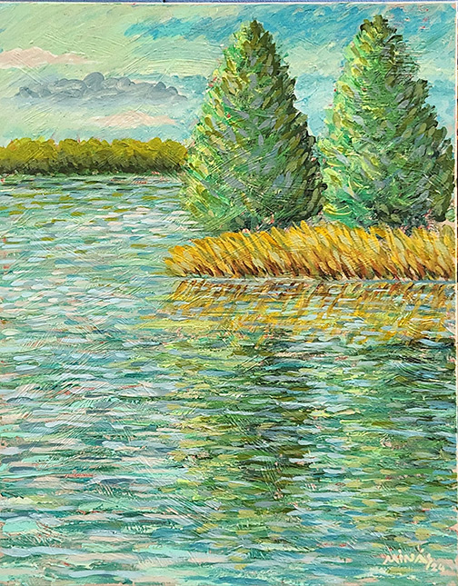 Minas Konsolas painting: Reflected Down Under
