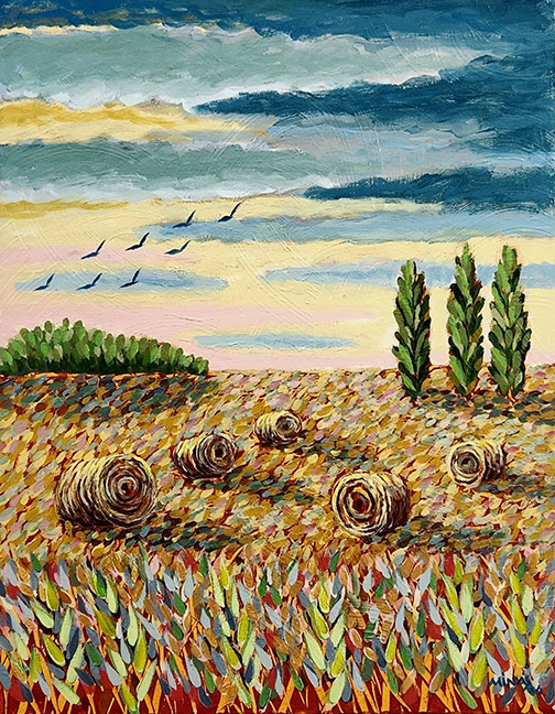 Minas Konsolas painting: Winter's Feed 