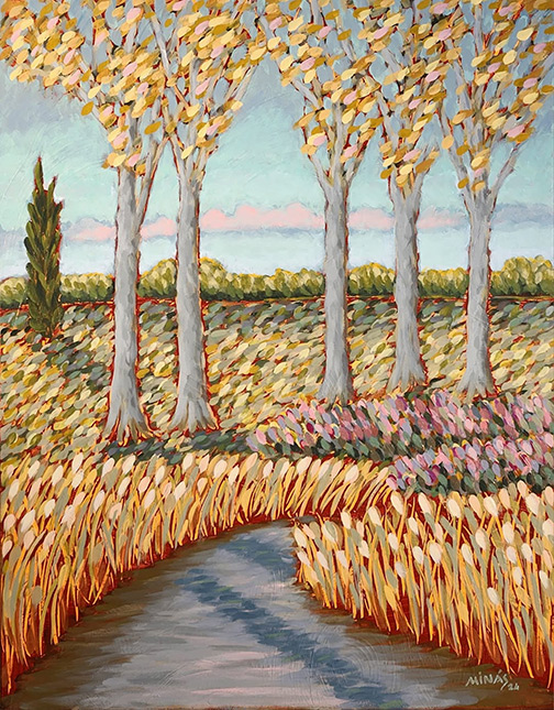 Minas Konsolas painting: Yearning Upwards 